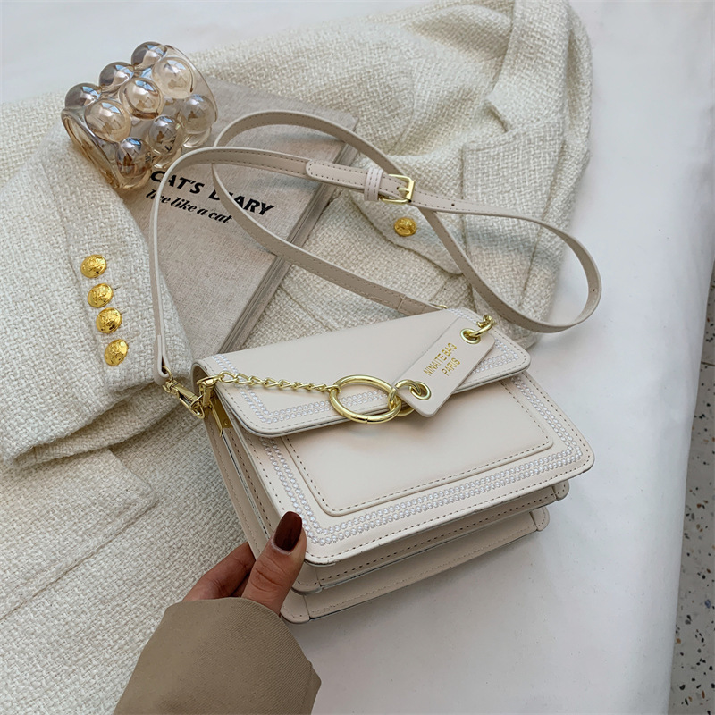 2025 New Women s Fashion Designer Handbag High Quality Shoulder Bag Flip Printing Small Square Bag Leisure Storage Bag