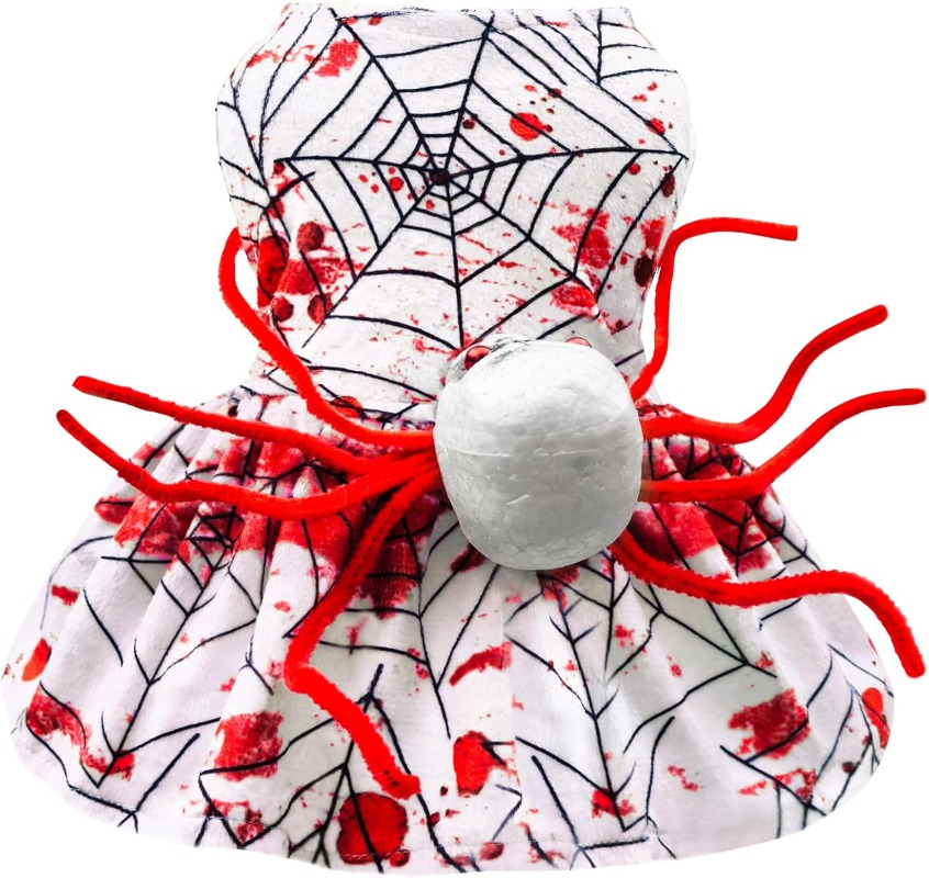 2026 New Dog Skeleton Costumes Funny Halloween Puppy Dress For Small Dogs Cats S Free Shipping H260129