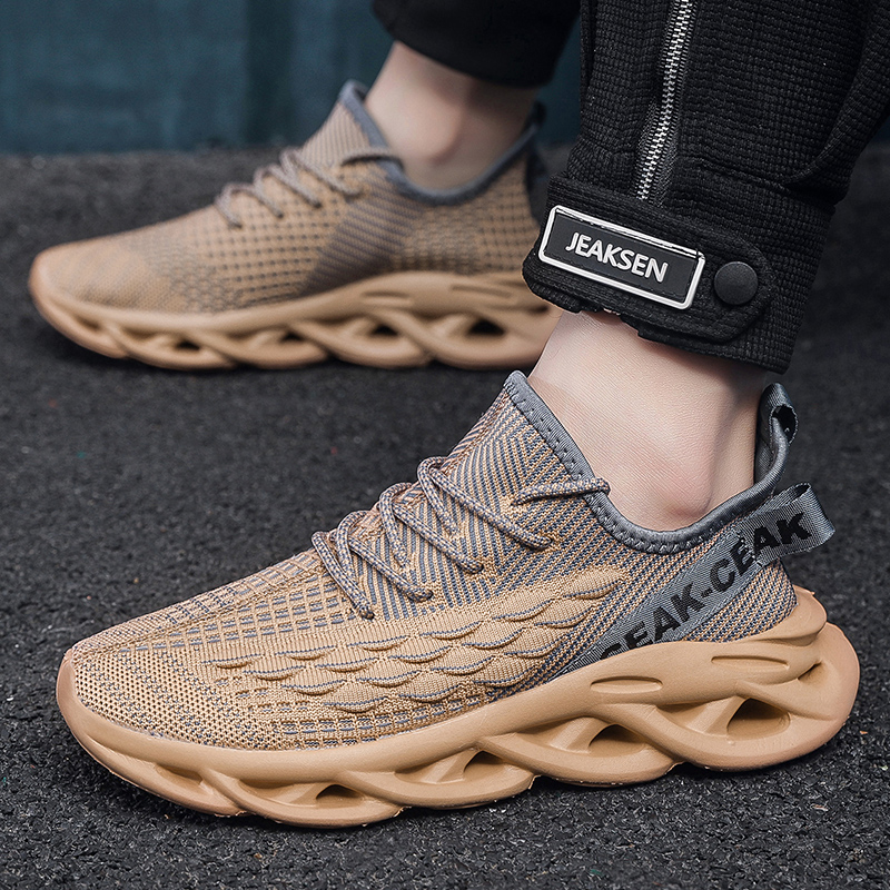 Running Shoes Mens Sneaker Outdoor Lightweight Thick Soled Walking Shoes Training