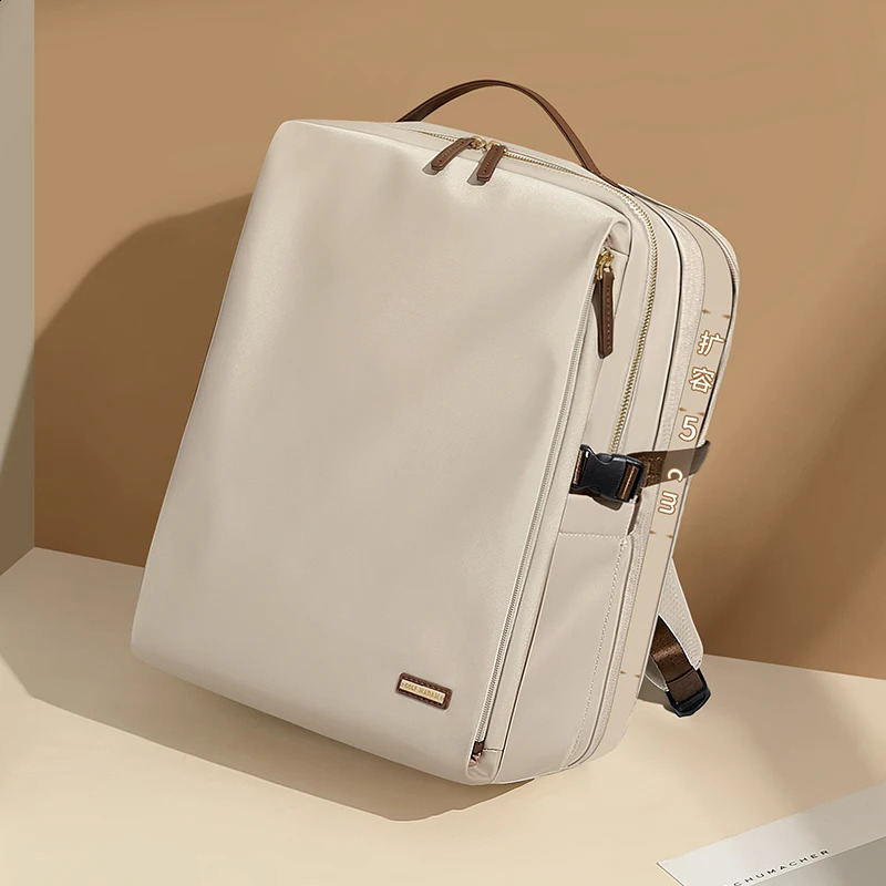 Golf womens large backpack 16 inch laptop waterproof travel nylon commuting expandable rectangular bag 227L 240903