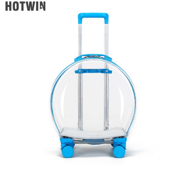 New model fully transparent Breathable multifunction Portable Travel Pet carrier dog Stroller