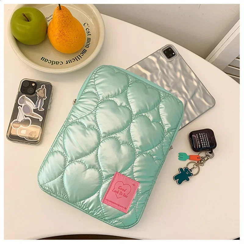 Heart Fashion Laptop and Table Sleeve Bag 12 13.6 14 15.6 Inch for Ipad Air4/5 Pro 11 12.9 Shockproof Computer Cover Bags 240903