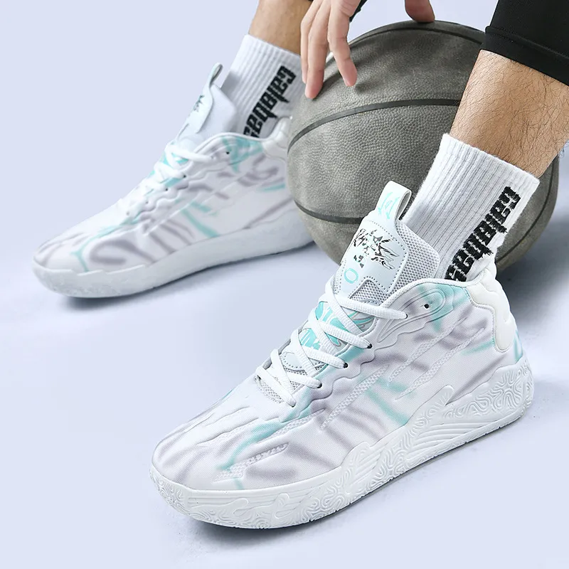 new practical cushioning sports breathable casual anti slip and wear-resistant basketball men fashion versatile running shoes