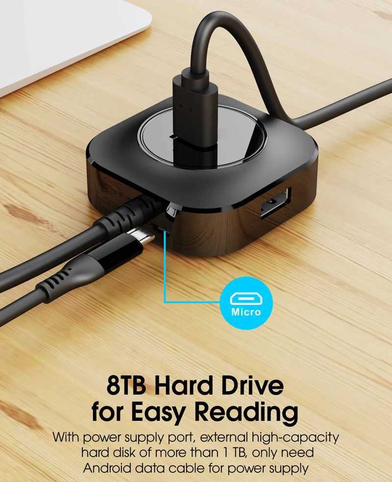Cable length 30CM/1M/2M 4-port USB 3.0/2.0 hub 5Gbps data transfer for PC laptop mouse keyboard hard drive flash drive Phone CL240905