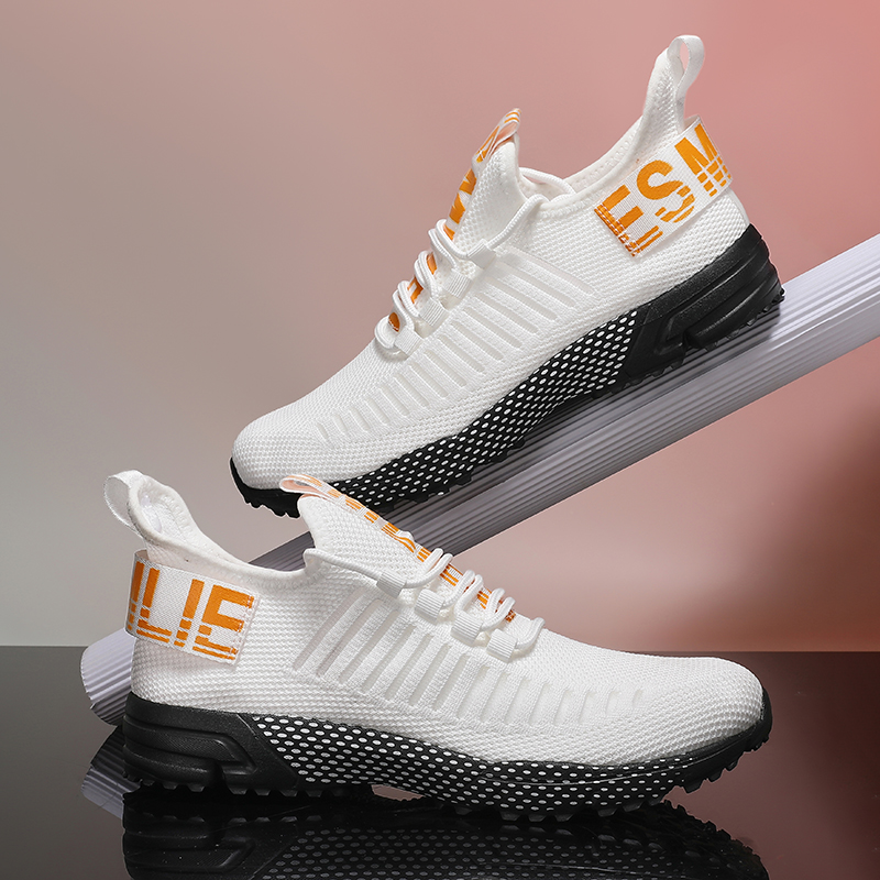 Fashionable Running Men's Lace Up NEW hot White hot Mesh Sports Women Comfortable Cushioning Jogging Training Shoes Lightweight