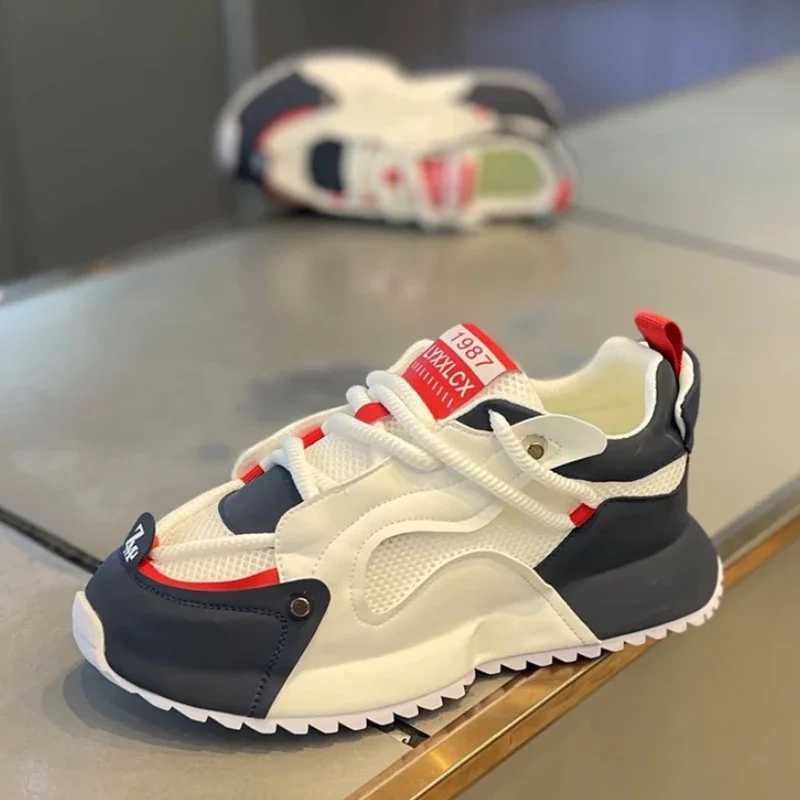 Luxury Men Sneakers Designer Platform Running Shoes Male Fashion Non-slip Sport Shoes Thick Soles Breathable Men Tenis Shoes New