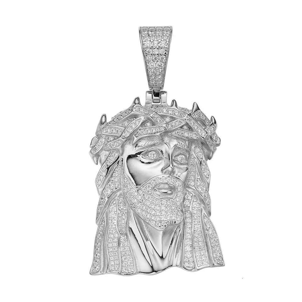High Quality Hip Hop Religious Mossanite Piece Gold Iced Out Vvs Moissanite Pendant Jesus Big Size