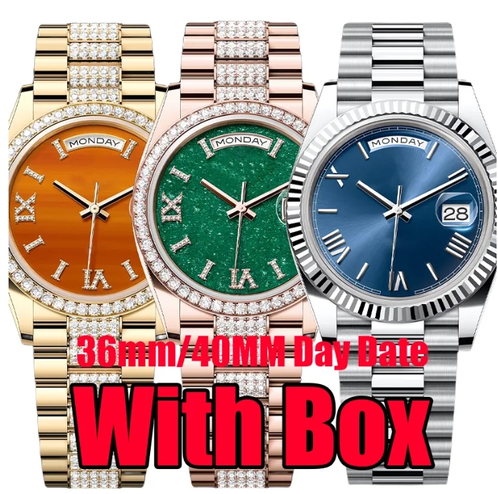 Woen watch Moissanite watch Diamonds Mens Watch Designer Womens High Quality Top day Automatic nical Movement Watches Men Stainless Steel Waterproof Wristwatch
