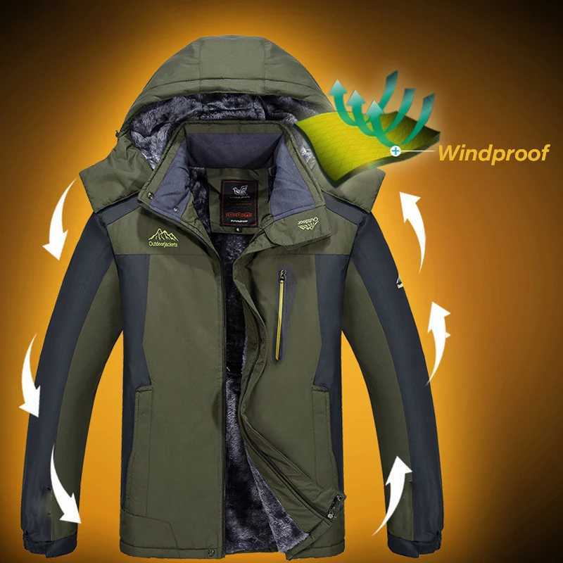 Winter mens warm outdoor jacket Coats mens waterproof thick wool jacket mens jacket casual windproof Parkas jacket mens LZLLTT W240905