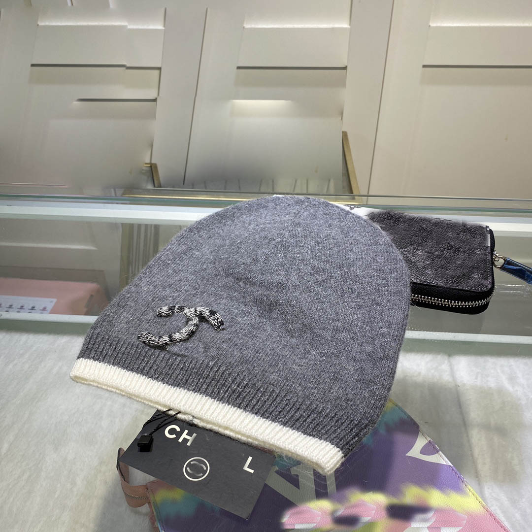 Beanie cap Women's changnel knitted hat Designer Cashmere hat casquette Luxury brand men's wool thermal hat