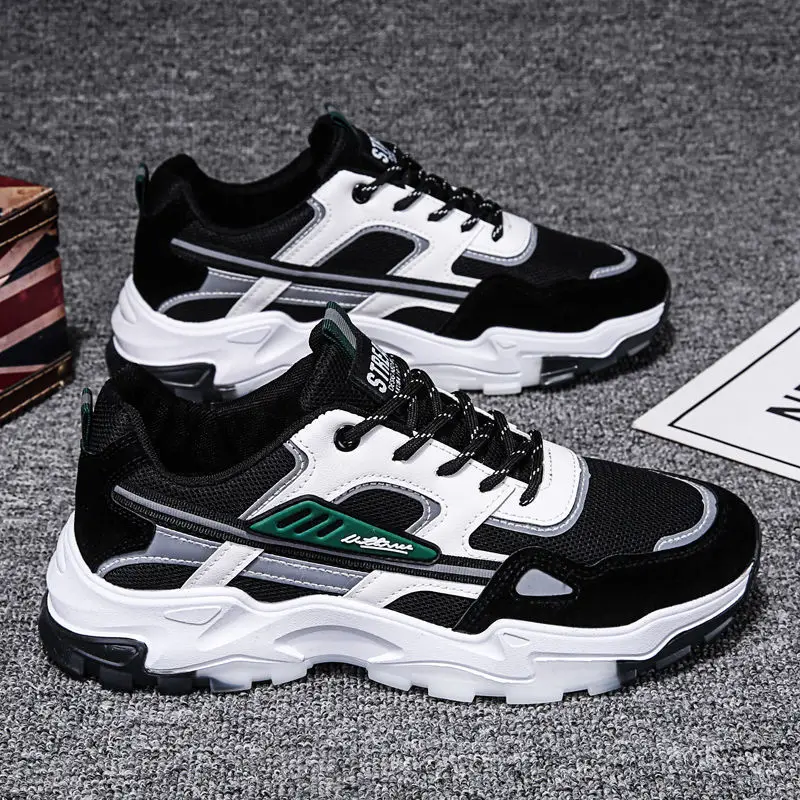 Men's Breathable Mesh Running Sneakers Running Shoes Outdoor Anti-skid Sports Running Shoes Men Fashion Sports Shoes 2024