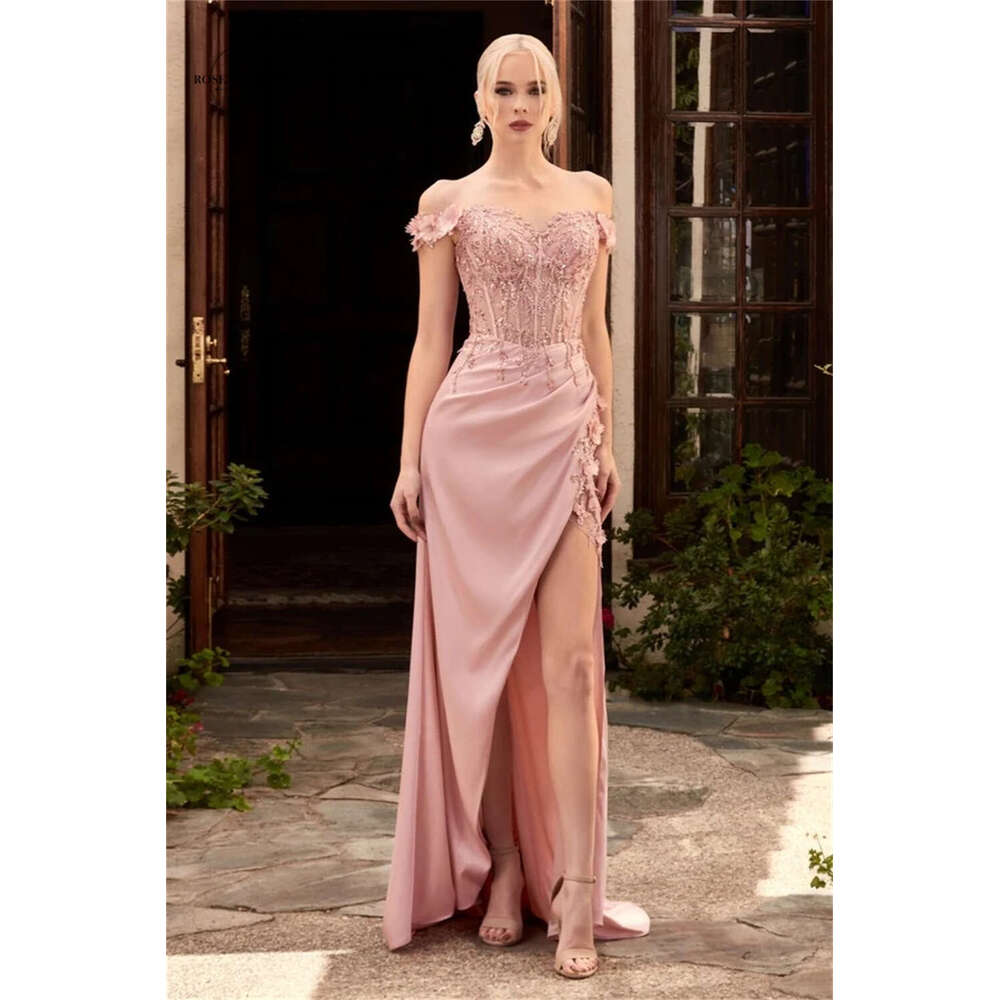 Elegant Emerald Corset Prom Dresses For Women Party 2024 Sexy Sleeveless High Slit Mermaid Long Formal Evening Gowns