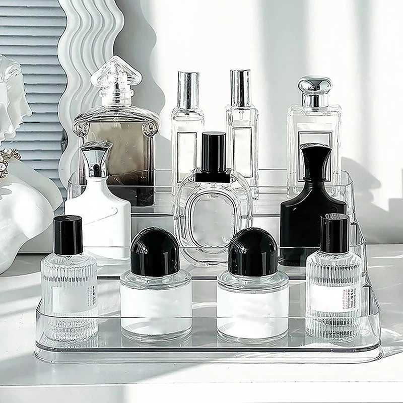 Desktop Perfume Shelf Bathroom Makeup Organizer Perfume Aromatherapy Organizer Skin Care Product Storage Rack Organizer Y240906