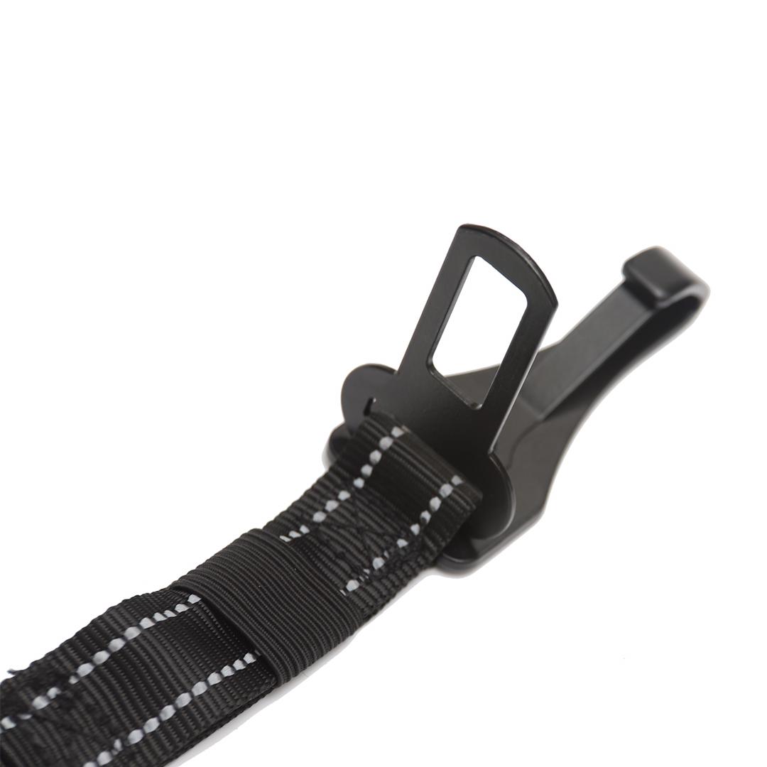 Adjustable Dog Car Seat Belt with Elastic Bungee, Universal Clip Safety Harness and Tether for Pets