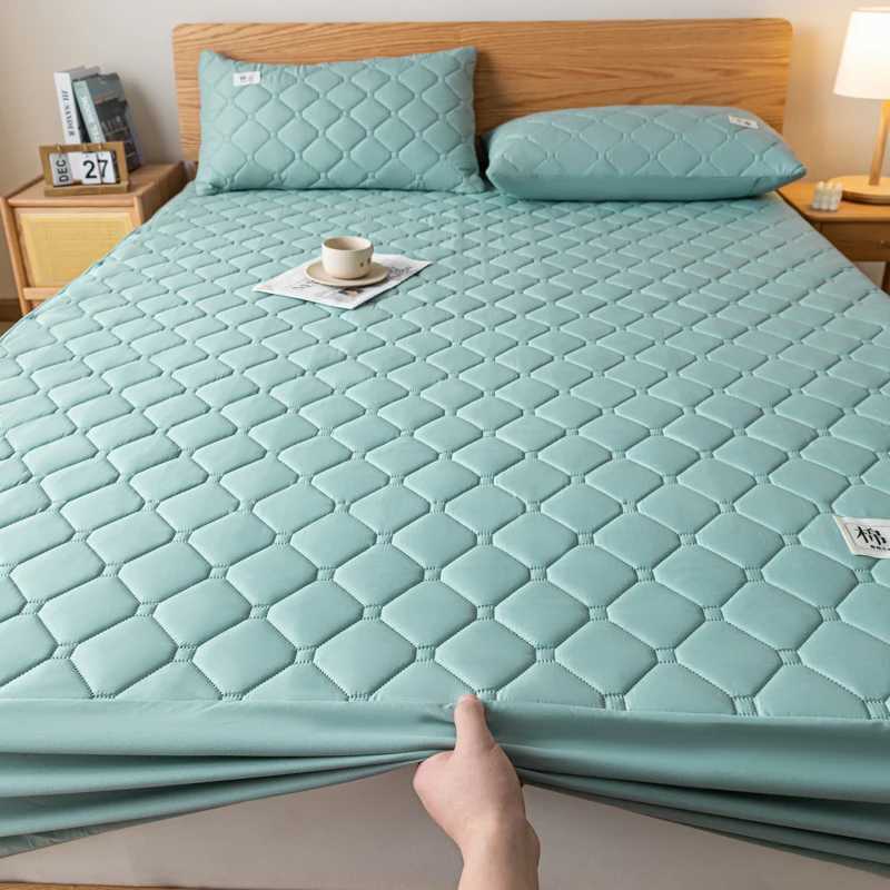 100% Waterproof Mattress Cover Quilted Bed Fitted Sheet Mattress Protector Non-Slip Soft Bed Cover Single Double Queen KingXJ240904