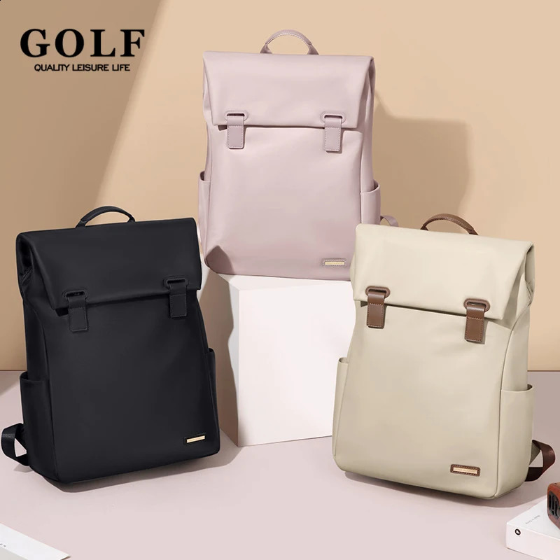 Golf Elegant Backpack Womens Fashion Travel Waterproof Laptop 15 6inch Anti theft y Bag Trend 240903