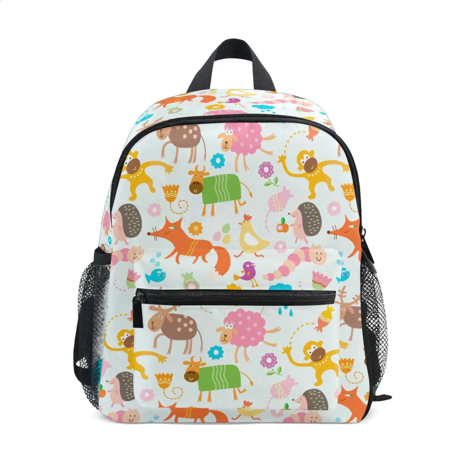 Childrens backpack childrens school bag cartoon animal printing kindergarten 38yearold boys and girls 240903