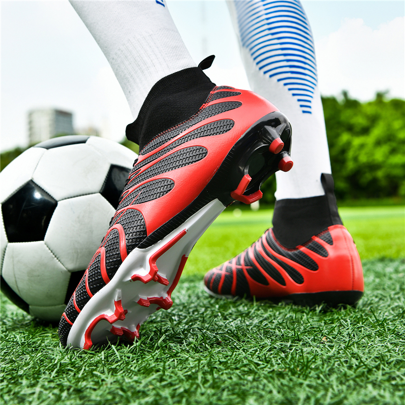 Professional Men Football Boots Training Soccer Cleats Kids Boys Football Shoes Unisex Sneaker Wholesale Outdoor Ultralight