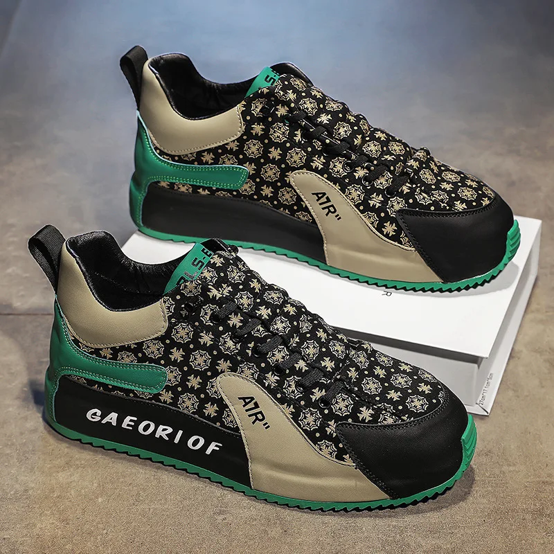 Men's Retro Forrest Gump Board Spring Summer New Fashion Versatile Flat Anti Slip Sports Banquet Travel Casu 2380