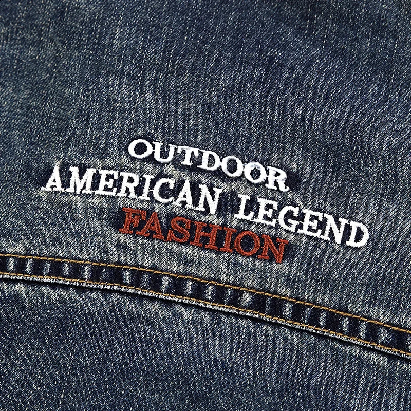 Mens Denim Jacket Top Clothing Spring Autumn Winter European and American Lapel Plus Size Trendy 240905