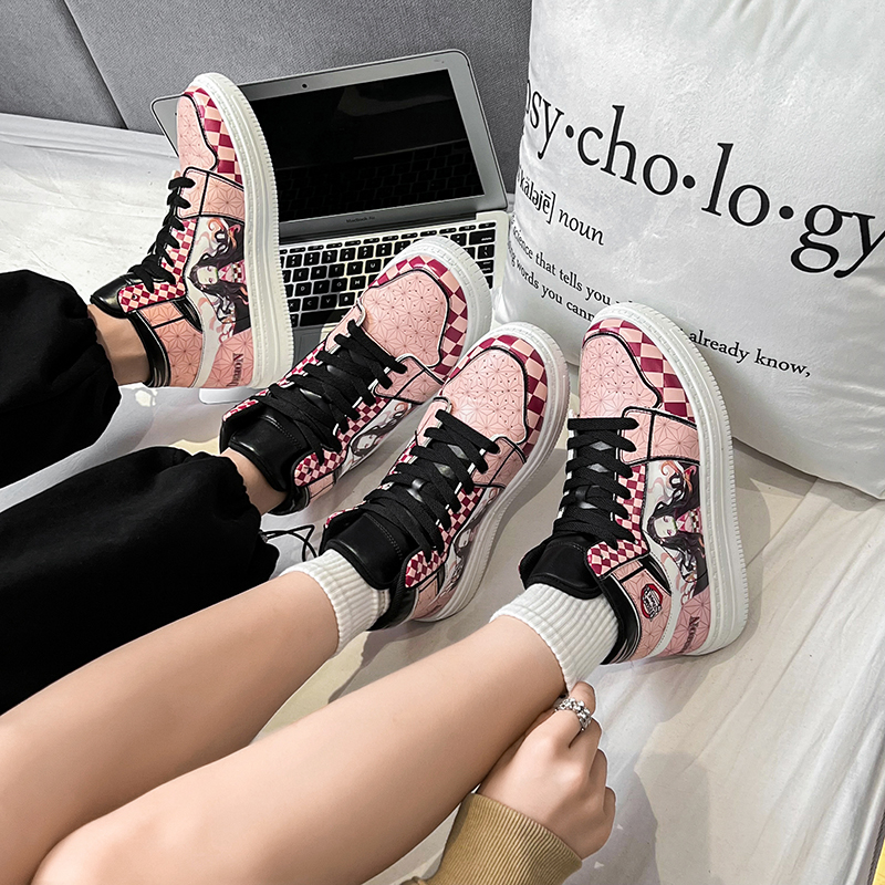 Mens Dropshipping Anime Cosplay Men Casual High Top Running Shoes Sneakers for Women Footwear Big Size47 0d3d