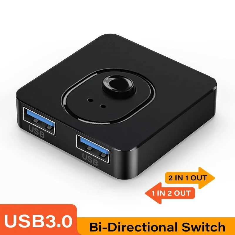 KVM Switch USB 3.0 Hub 1x2/2x1 Switch Switcher USB Splitter USB2.0 Shared Controller for Laptop Computer Printer Keyboard Mouse CL240905