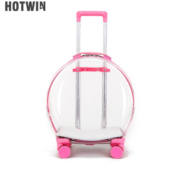 New model fully transparent Breathable multifunction Portable Travel Pet carrier dog Stroller