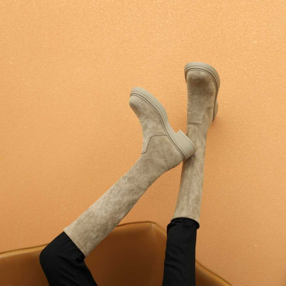 Martin Boots Girls Short Fashion Boots For Women Boots For Women Long Boots For Women Autumn Winter Styles Slimming Long Socks Boots 240826