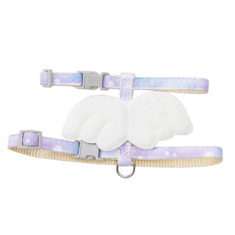 Halloween Angel pet rope I-shaped cat traction rope anti slip walking cat rope gradient wing cat traction