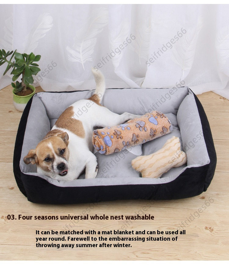 Dog bed cat bed dog mat golden retriever teddy warm four seasons bed mat
