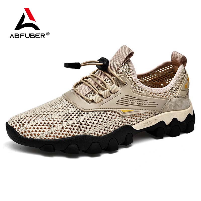 Breathable Waterproof Shoe Men Sneakers Summer Casual Men Shoes Water Comfortable Mesh Shoes Outdoor Walking River Shoe Zapatos