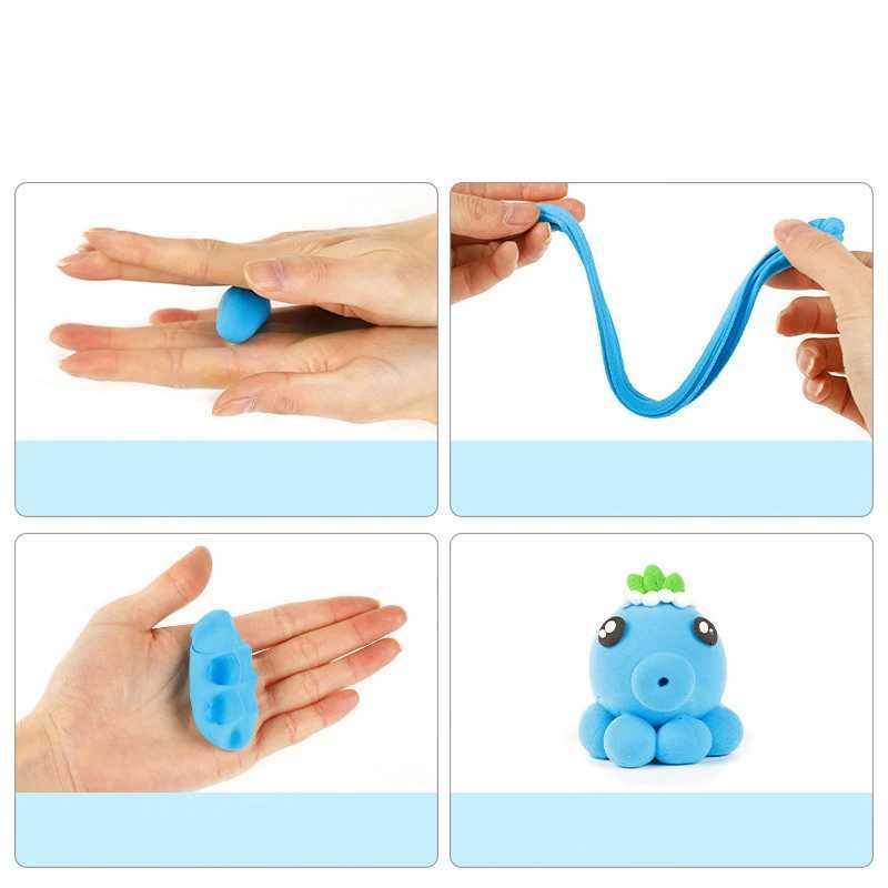36 color air dry ultra light magic modeling clay and plastic tools DIY play dough set childrens birthday gift toys Free shipping