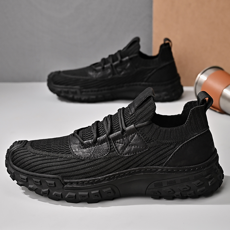 Sneakers spring Breathable Casual Men Shoes Outdoor Walking Wear resistant on-slip shoes Sneakers Hiking Shoes