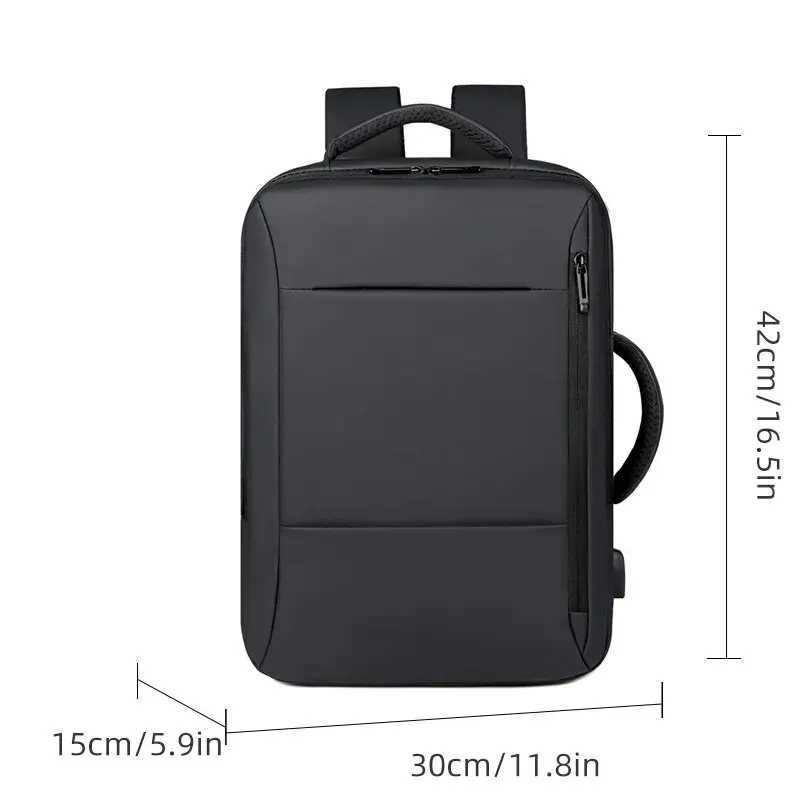 Men Large Capacity Backpack Usb Charging Male Laptop Bagpack Waterproof Business Travel Back Pack Luggage Bag Mochila 240906