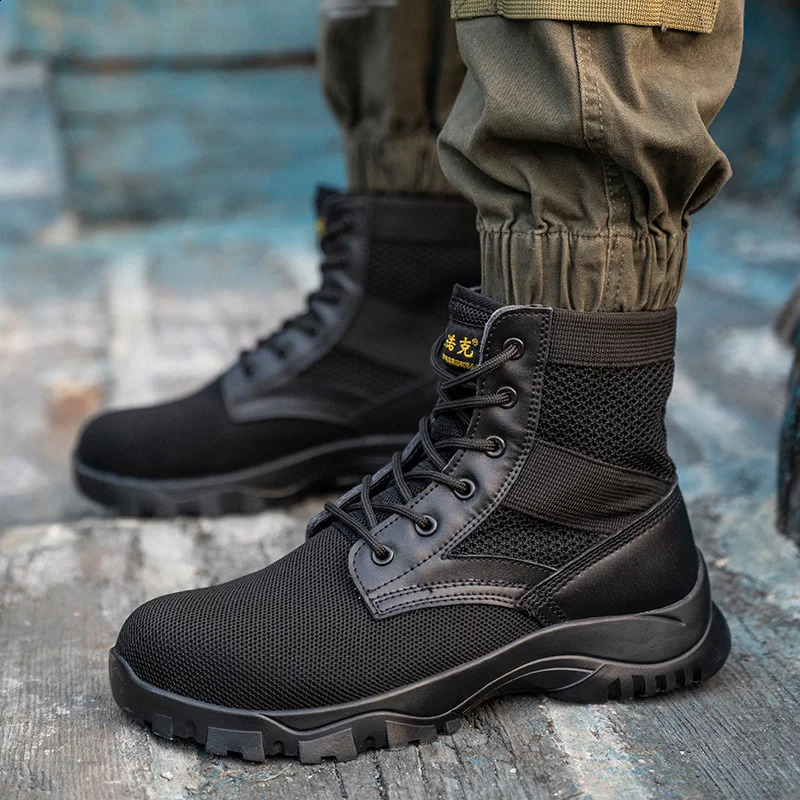 Shoes Boots Man SteelToe Cap for Work Lightweight Safety New Tennis Industrial Security-Protection 240904