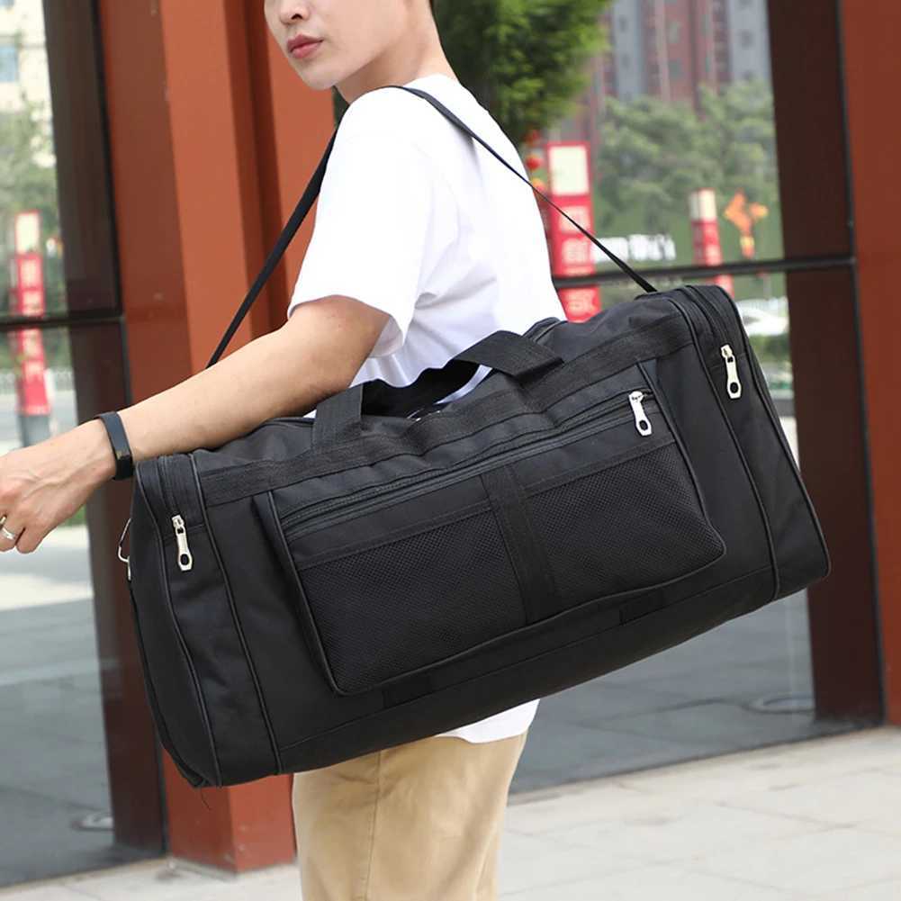 Travel sports bag mens fitness bag Oxford dry wet separation bag large capacity yoga sports backpack fitness bag W240906