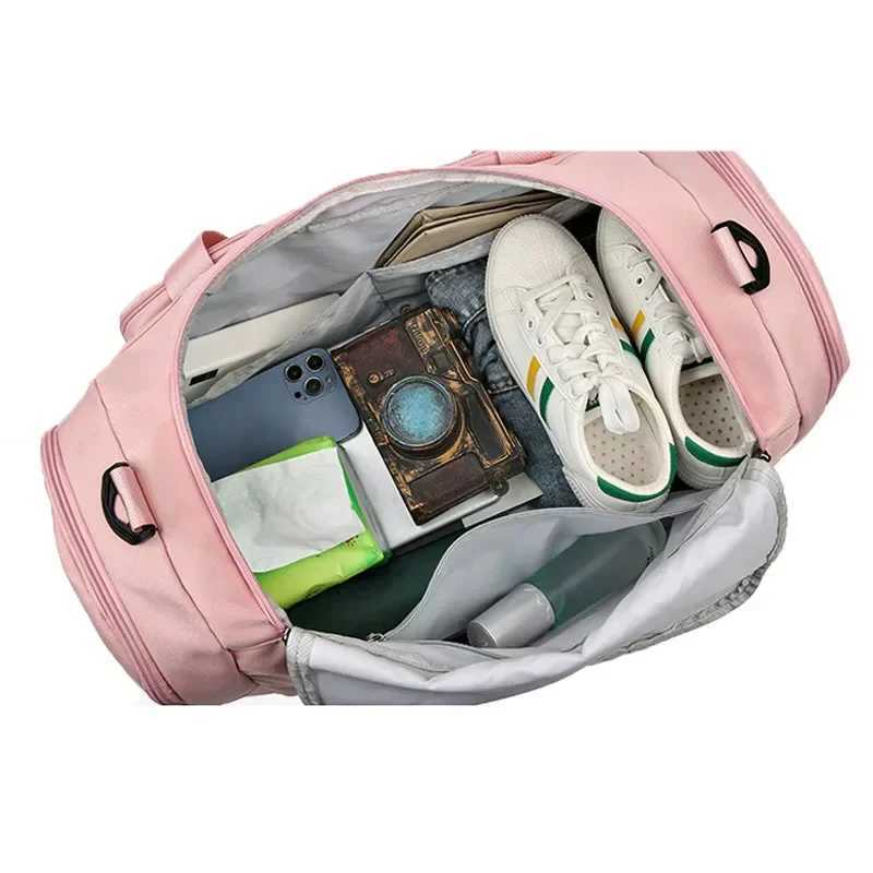 Fitness travel bag sports handbag womens wet and dry shoe pocket single shoulder cross body swimming yoga backpack backpack W240906