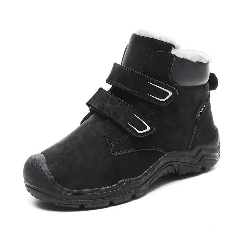 YISHEN Snow Boots Children Winter High-top Warm Plush Boots Kids Outdoor Suede Fashion Trend Girls Boys Shoes Bottes Enfants M240906