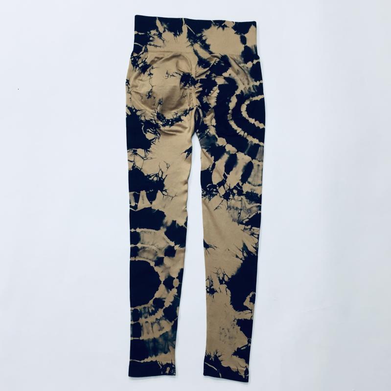 Seamless peach buttocks, high waist, buttocks lifting, tie dyed yoga tight pants, quick drying sports, running, fitness clothes for women