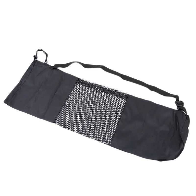Convenient black yoga backpack yoga mat waterproof backpack carrier mesh adjustable shoulder strap exercise tool fitness bag W240906