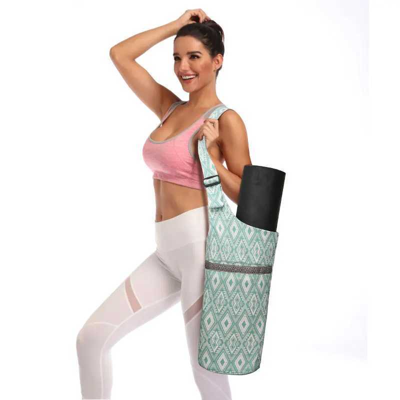 Fashionable ethnic style yoga bag casual exercise bag yoga mat storage box fitness equipment W240906