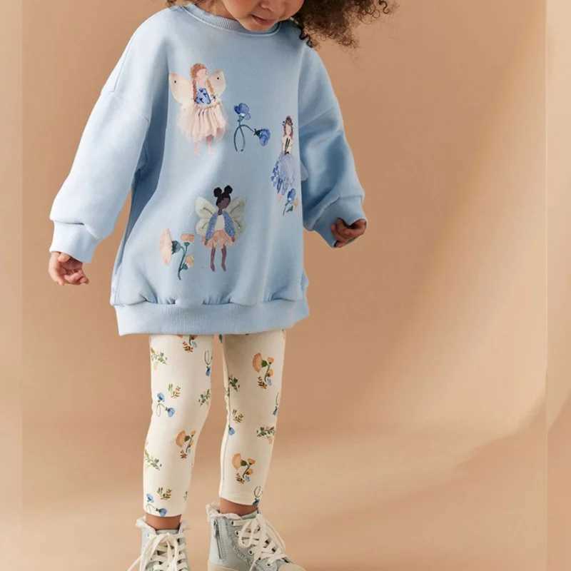 Girls Pants Leggings Cotton Toddlers Trousers Spring Autumn Kids Striped Pencil Leggings Applique Cartoon Children Pants Y240906