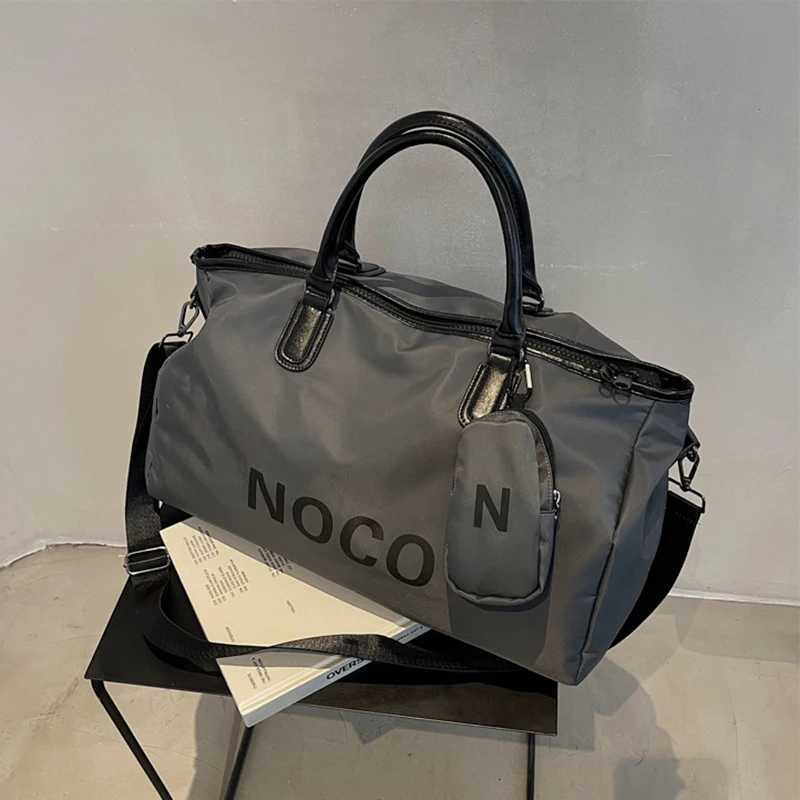 Gym Travel Training Exercise Fitness Shoulder Bag Mens Nylon Shoulder Bag Mens Waterproof Large Weekend Womens Yoga Handbag W240906