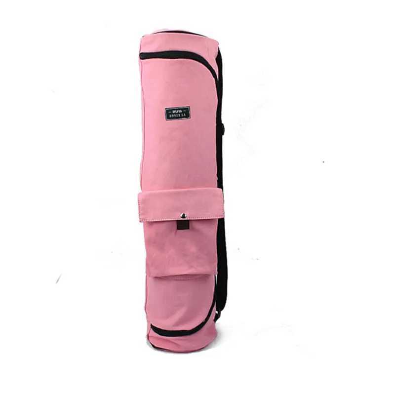 Canvas fitness bag yoga backpack portable yoga mat bag long yoga bag Pilates mat box exercise carrier W240906