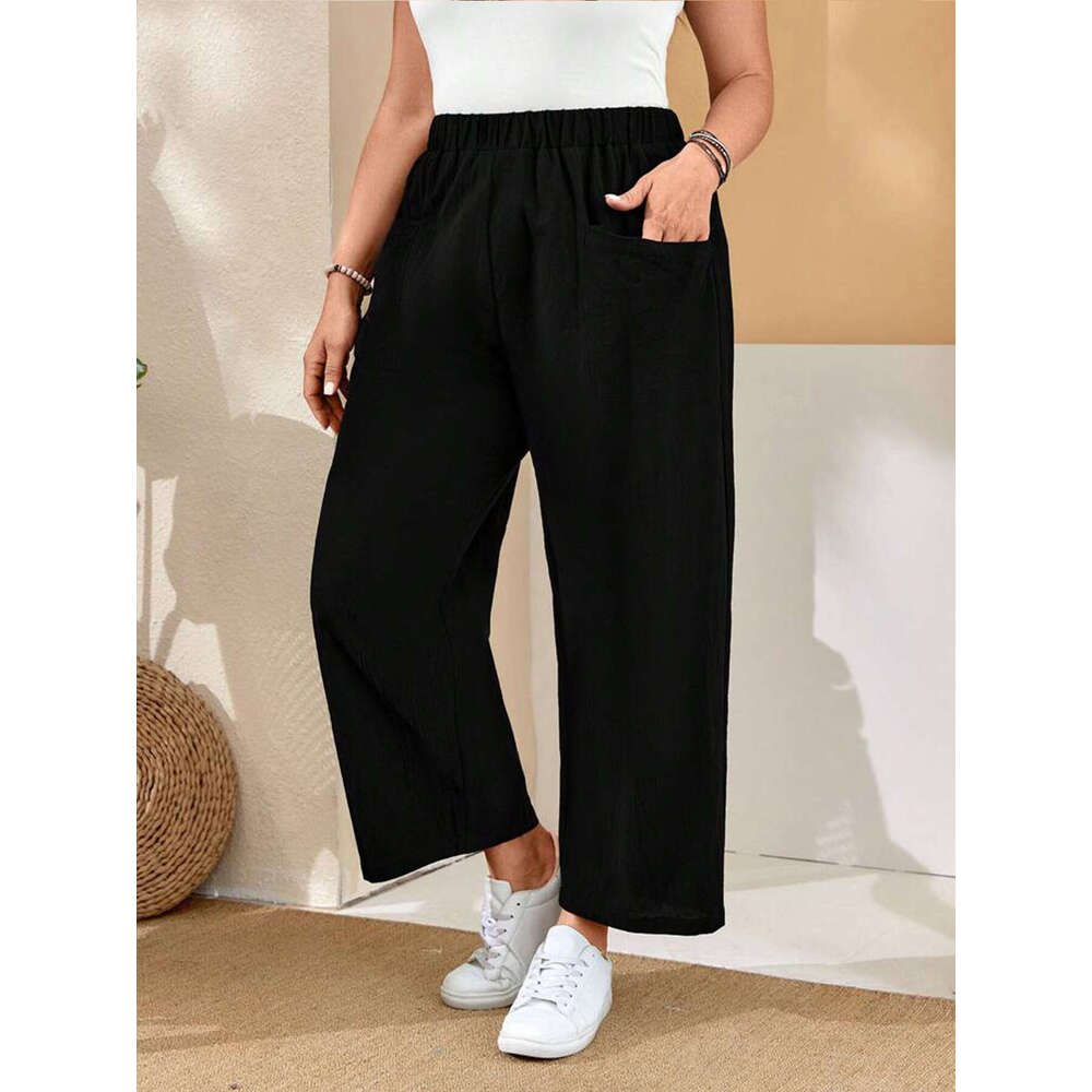 2024 Autumn/Winter New Women's High Waist with Strap Comfortable and Breathable Casual Pants for Women