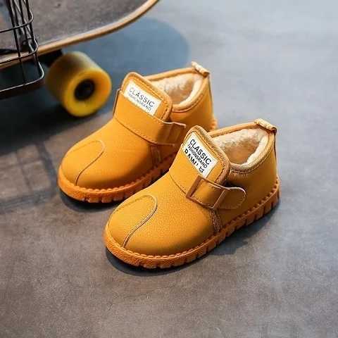 Winter Childrens Indoor Non-slip Home Cartoon Shoes Snow Boots Boy and Girls Warm Pack with Cotton Shoes Breathable Baby Boots M240906