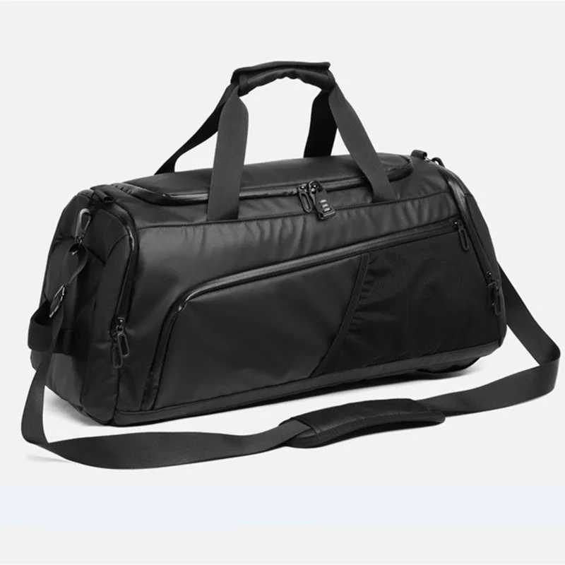 Mens fitness bag large capacity training fitness exercise sports bag backpack dry and wet yoga bag business travel bag with shoes W240906