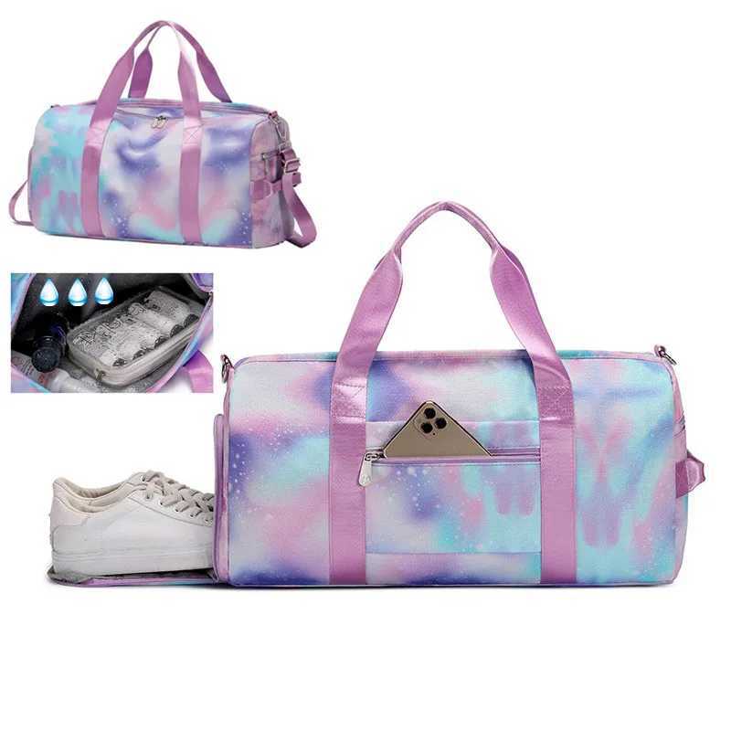 Fitness Bag Womens Travel Academy Fitness Yoga Training Shoulder Bag Set Waterproof Swimming Mens Sports Handbag W240906