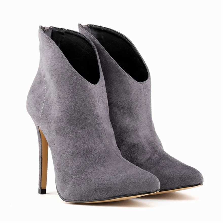 9-color slim high heels womens fashion boots new zipper soft floor corner toe party boots autumn elegant shoes CL240906