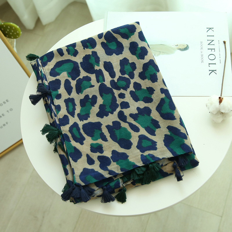 Thin women's Bali gauze scarf shawl dual-use beach UV resistant sexy leopard print scarf
